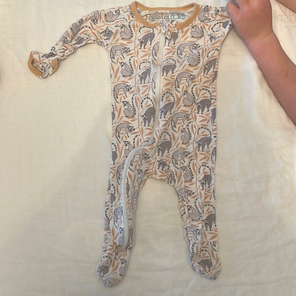 Bestaroo Baby Lemur Print Onesie
